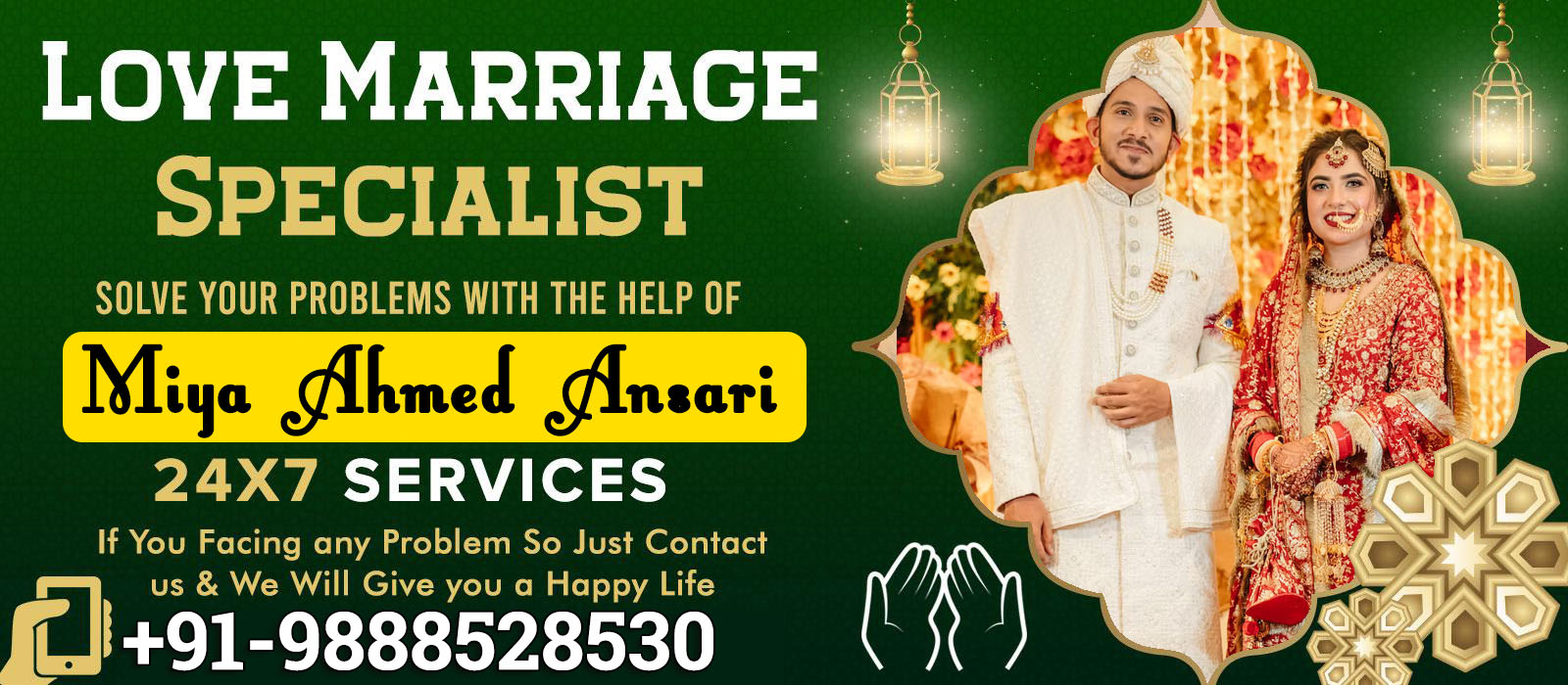 World Famous Astrologer Miya Ahmed Ansari +91-9888528530