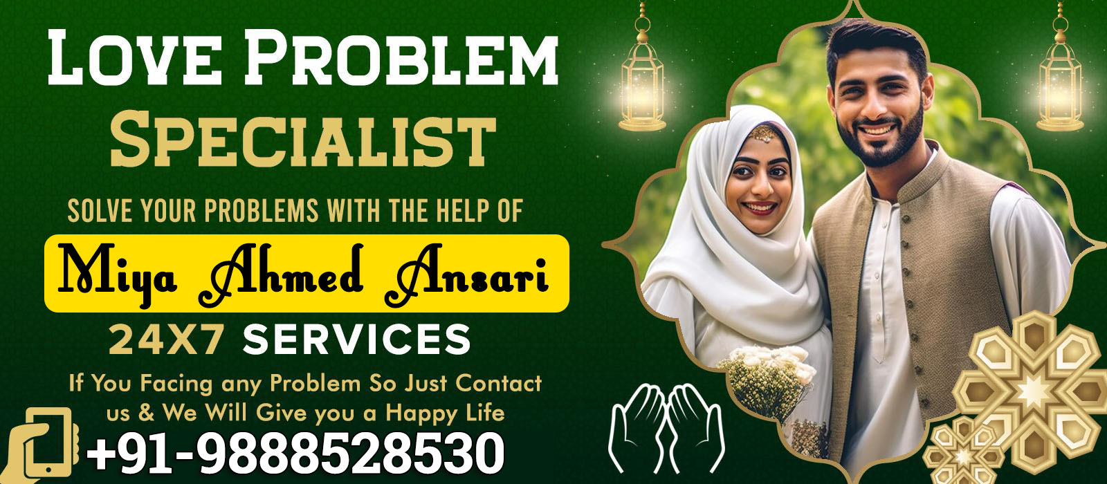 World Famous Astrologer Miya Ahmed Ansari +91-9888528530